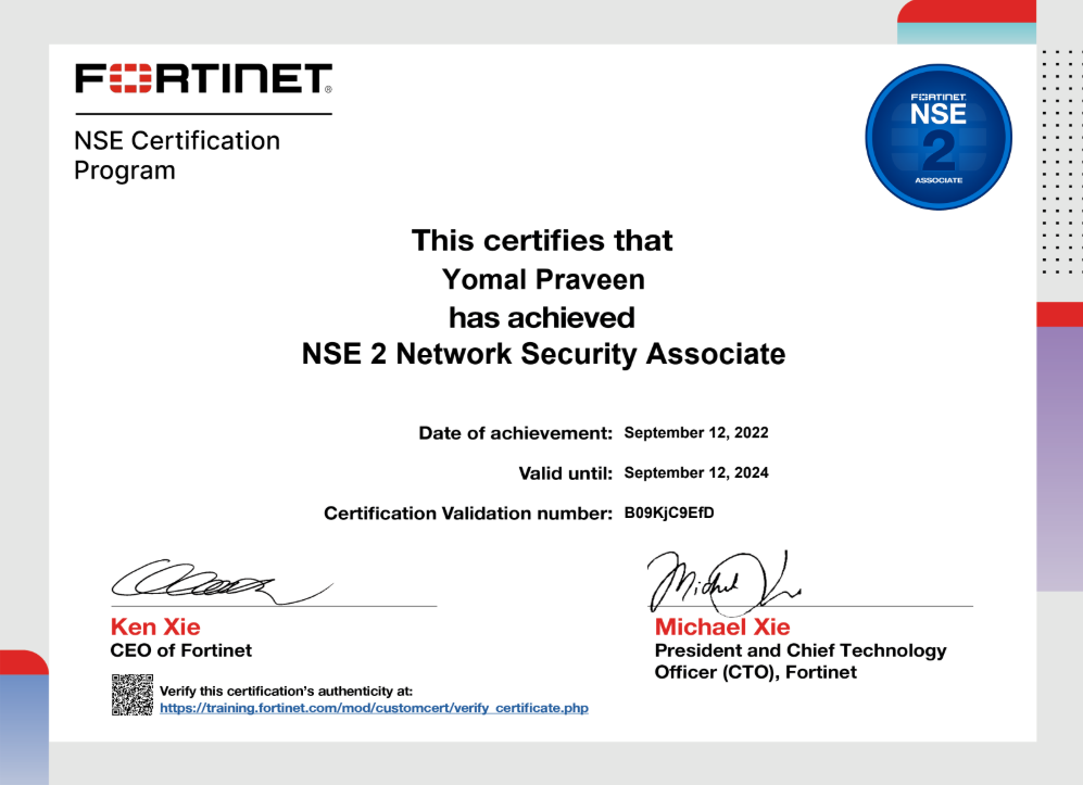 Network Security Associate Level 2